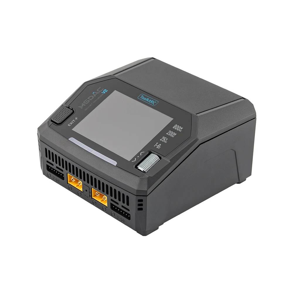 Toolkitrc M6Dac Smart Charger - ToolkitRC M6DAC PRO V2 เครื่องชาร์จและคายประจุแบตเตอรี่ลิโพอัจฉริยะแบบสองช่อง AC