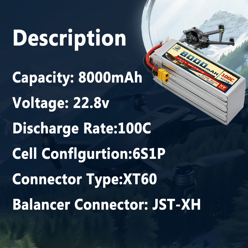 แบตเตอรี่ลิเธียมโพลิเมอร์ HV ร - 6S Lipo Battery 22.2V 5000Mah บทวิจารณ์และราคา
