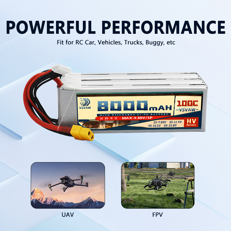แบตเตอรี่ลิเธียมโพลิเมอร์ HV ร - 6S Lipo Battery 22.2V 5000Mah บทวิจารณ์และราคา