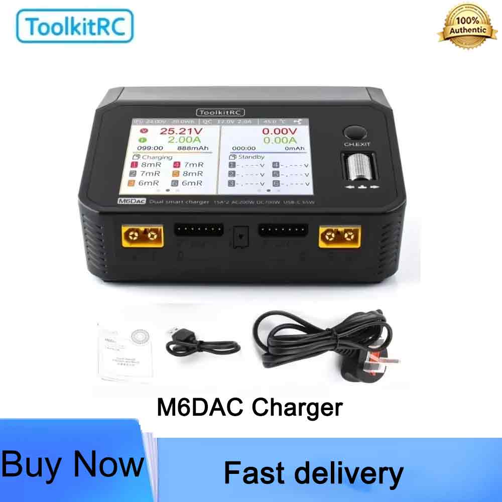 ToolkitRC M6DAC เครื่องชาร์จสม - Toolkitrc M6Dac Smart Charger บทวิจารณ์และราคา